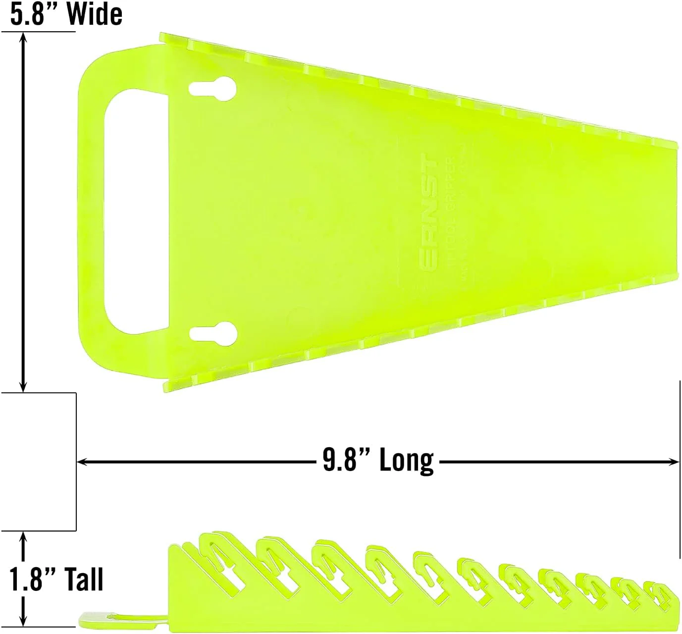 ERNST 5083HV Gripper Wrench Organizer, 11 Tool, High Visibility - Image 4