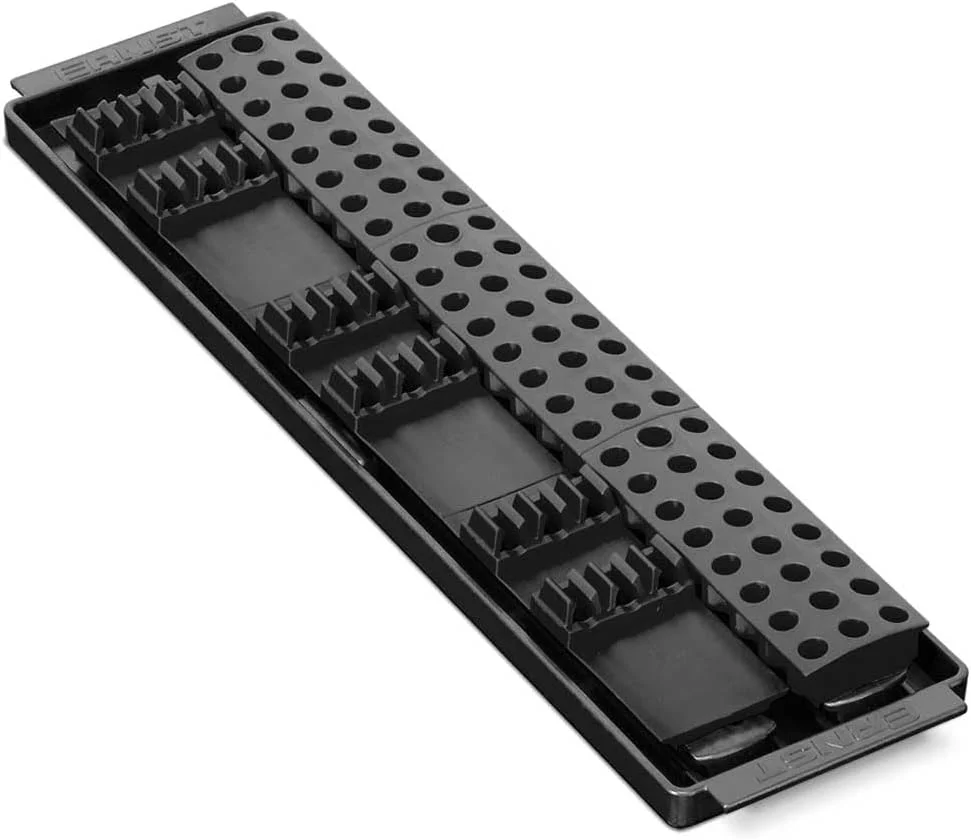 ERNST Bit Boss - Premium 1/4 inch Hex Tool Bit Organization Solution for Toolbox, Fits 90 Long and Short Bits Black - Image 2