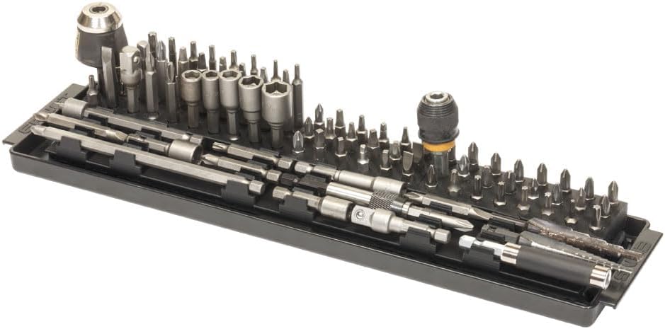 ERNST Bit Boss - Premium 1/4 inch Hex Tool Bit Organization Solution for Toolbox, Fits 90 Long and Short Bits Black - Image 3