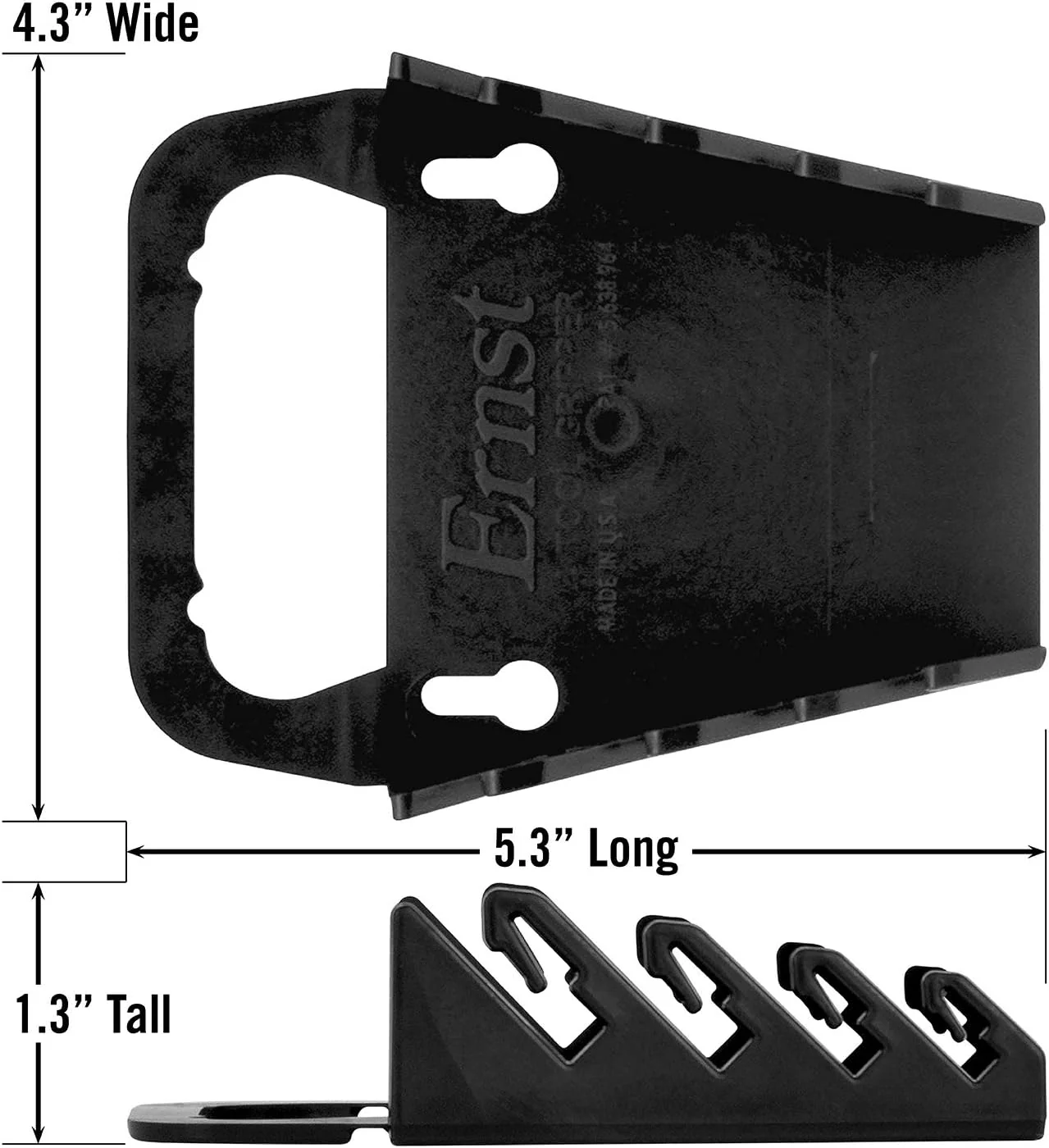 ERNST Gripper Wrench Organizer, 4 Tool, Black - Image 5
