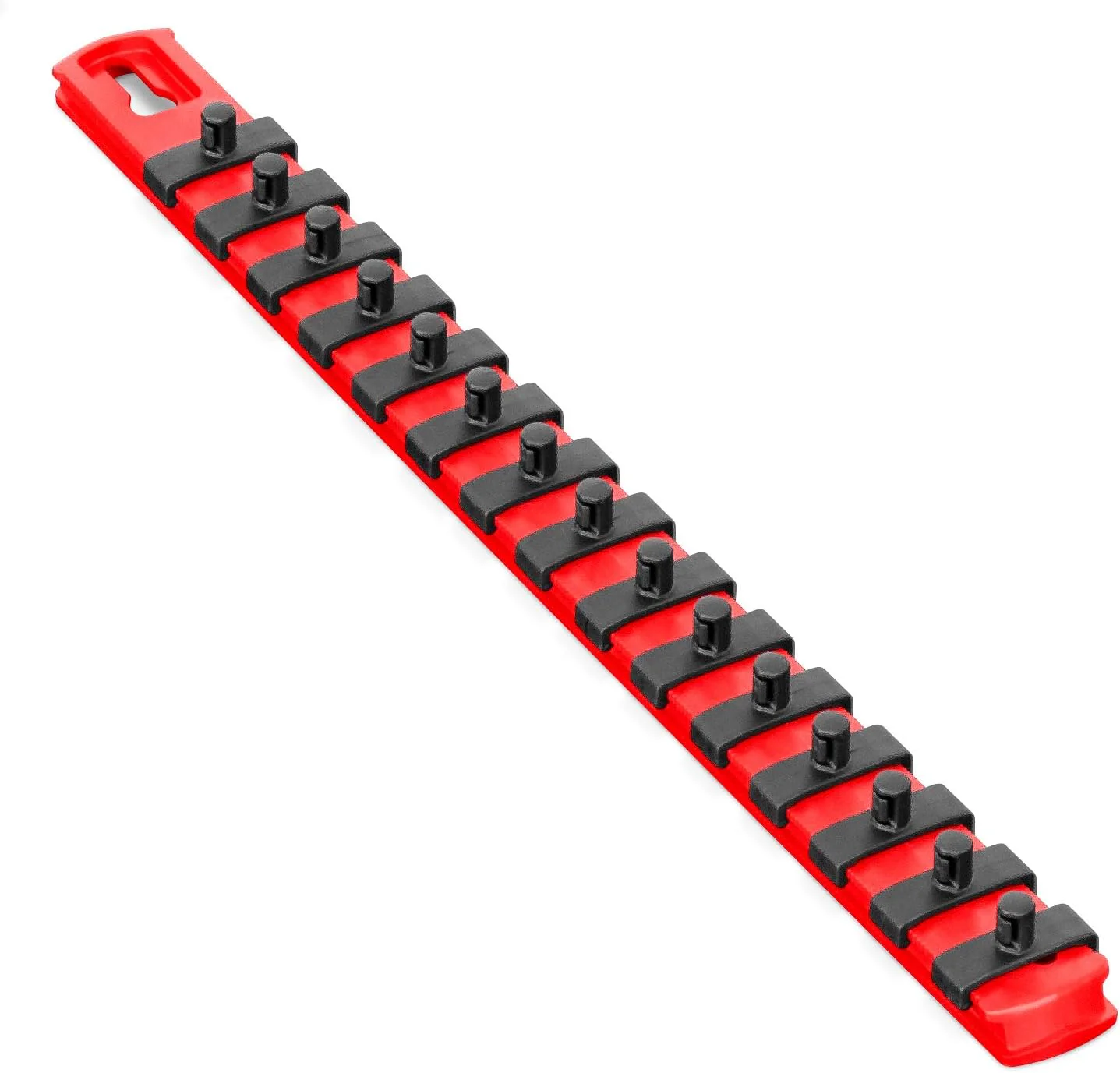 Ernst Manufacturing - 13 Socket Org Red 1/4 Dr Twist Lock Clips (8414) 13-Inch 1/4-Inch Twist Clips Red - Image 2