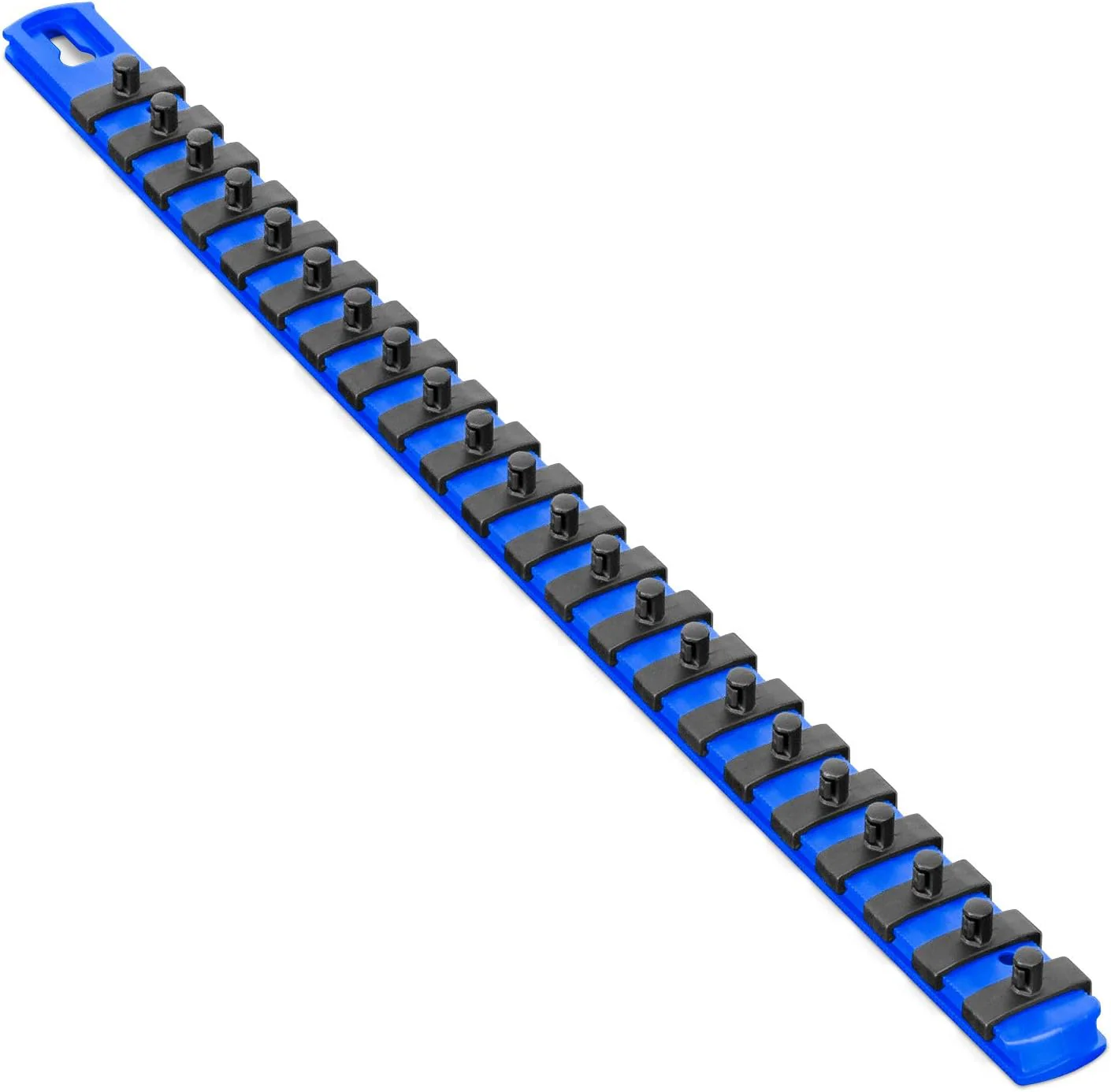 Ernst Manufacturing 18-Inch Socket Organizer with 22 1/4-Inch Twist Lock Clips, Blue (8403-Blue-1/4) - Image 2
