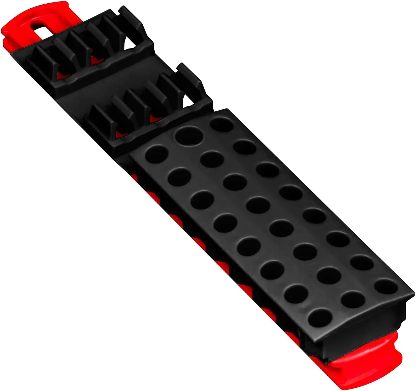 Ernst Manufacturing 30 Tool Magnetic Bit Buddy, 1/4" Hex Bit Holder - Red/Blk Black & Red - Image 2