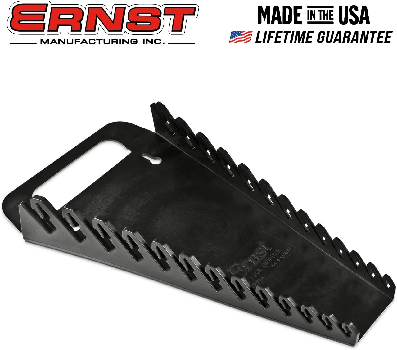 Ernst Manufacturing 5014 13-Wrench Portable Gripper Organizer - Versatile, One-Handed Access, Fits 1/4" to 1" & 6-19 mm Wrenches - Image 3