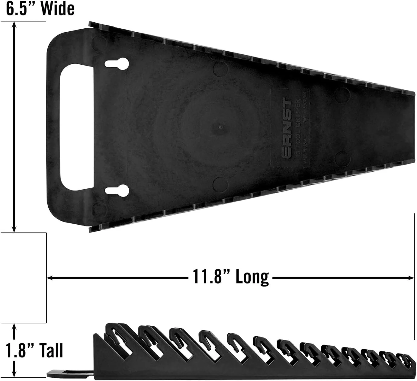 Ernst Manufacturing 5014 13-Wrench Portable Gripper Organizer - Versatile, One-Handed Access, Fits 1/4" to 1" & 6-19 mm Wrenches - Image 5