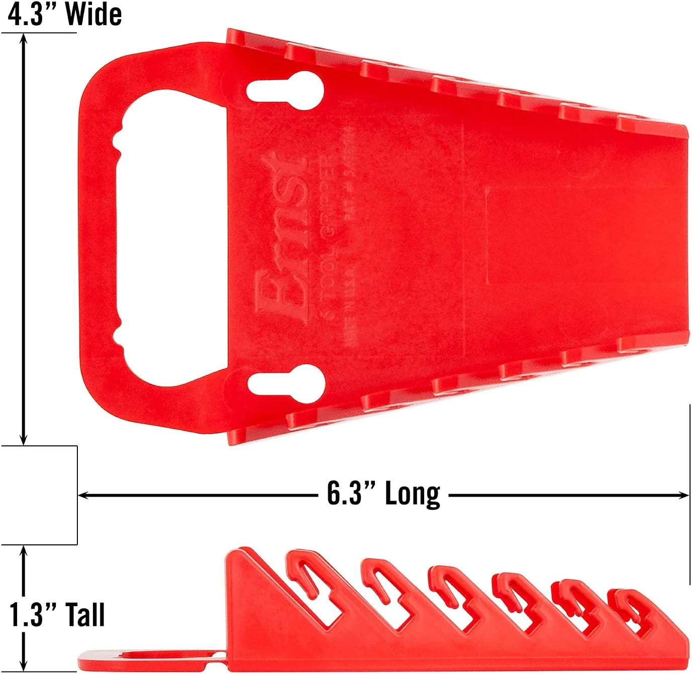 Ernst Manufacturing 5044-Red Gripper Wrench Organizer, 6 Tool, Red - Image 5