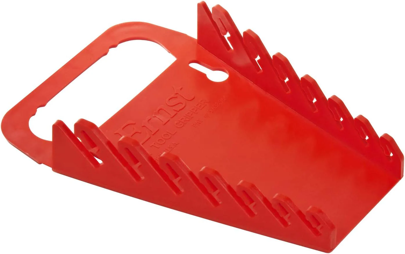 Ernst Manufacturing 5080 7-Wrench Gripper Portable Wrench Organizer - Easy Single-Handed Operation, Fits 1/4" to 5/8" & 6-12 mm, Red - Image 2