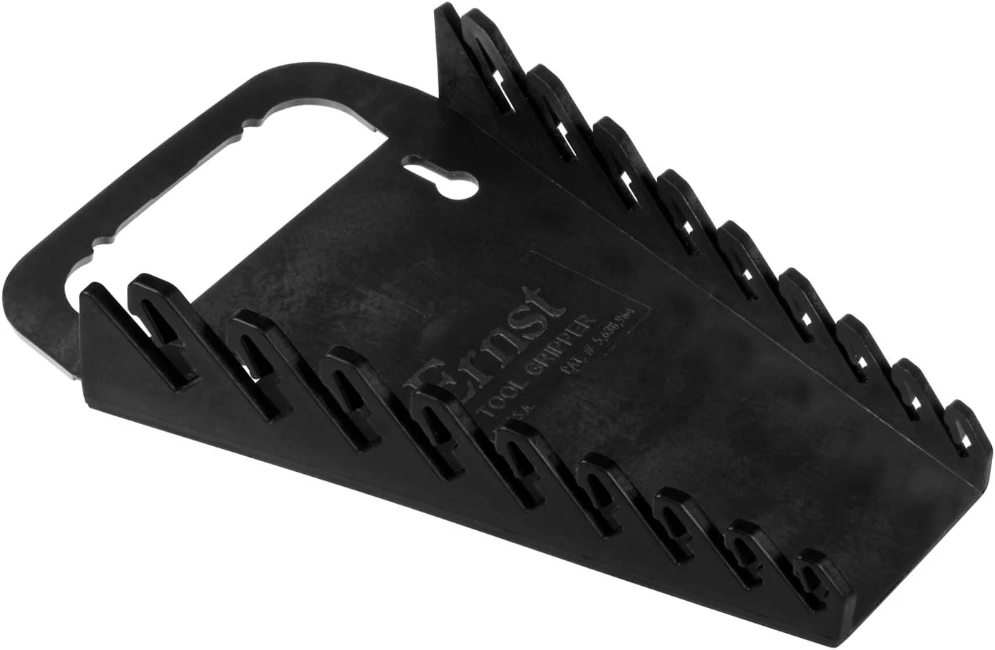 Ernst Manufacturing 5085 9-Wrench Gripper Portable Wrench Organization - Sturdy Flexible Design, Fits 1/4" to 3/4" & 6-15 mm, Black - Image 2
