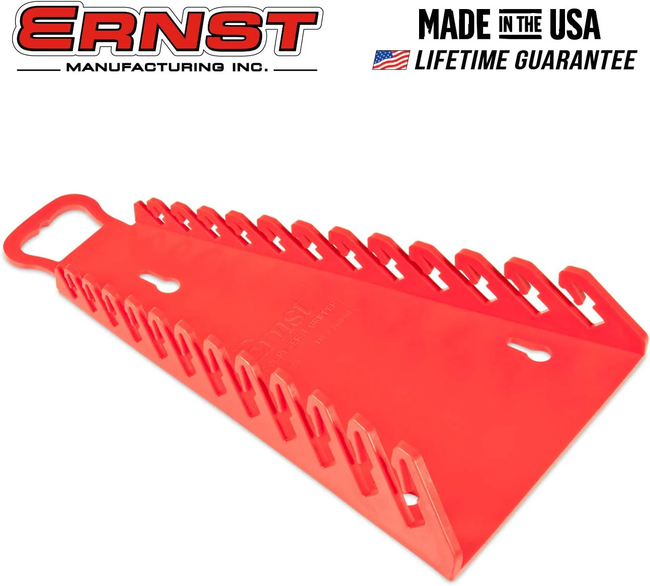 Ernst Manufacturing 5115-Red Gripper Reverse Wrench Organizer, 12 Tool, Red - Image 3