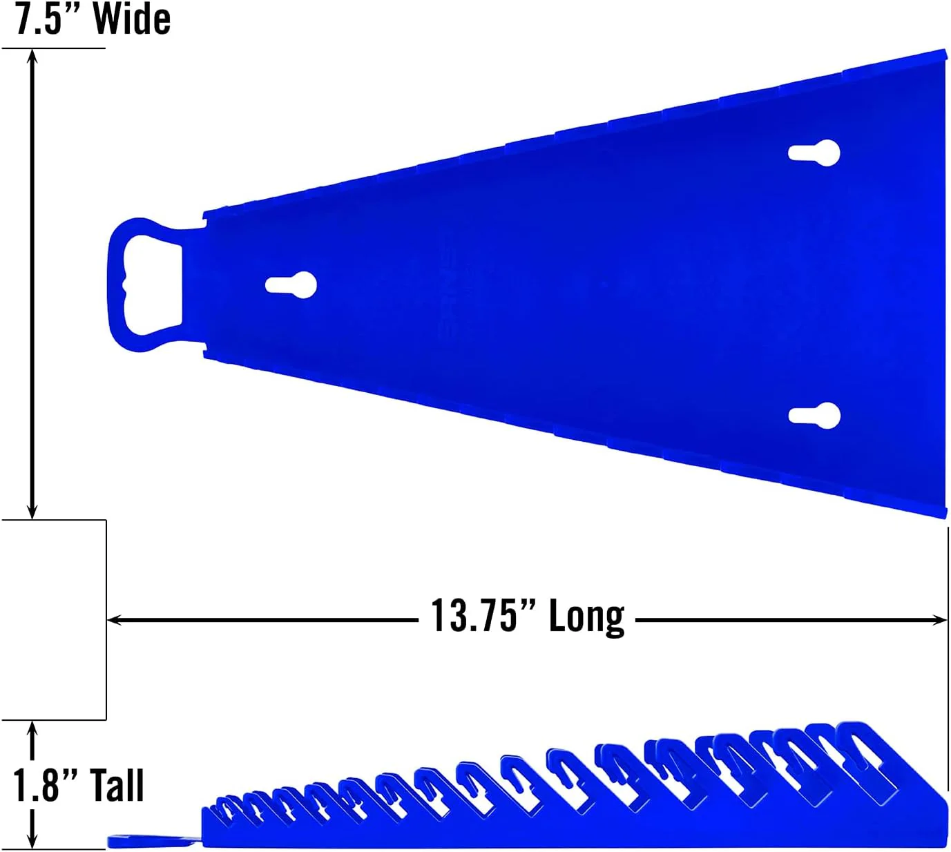 Ernst Manufacturing 5155 15-Wrenches Reverse Gripper Portable Wrench Organizer - Durable Flexible Grip, Easy Wrench Removal, Holds 1/4" to 1 1/8" & 6-20 mm, Blue - Image 4