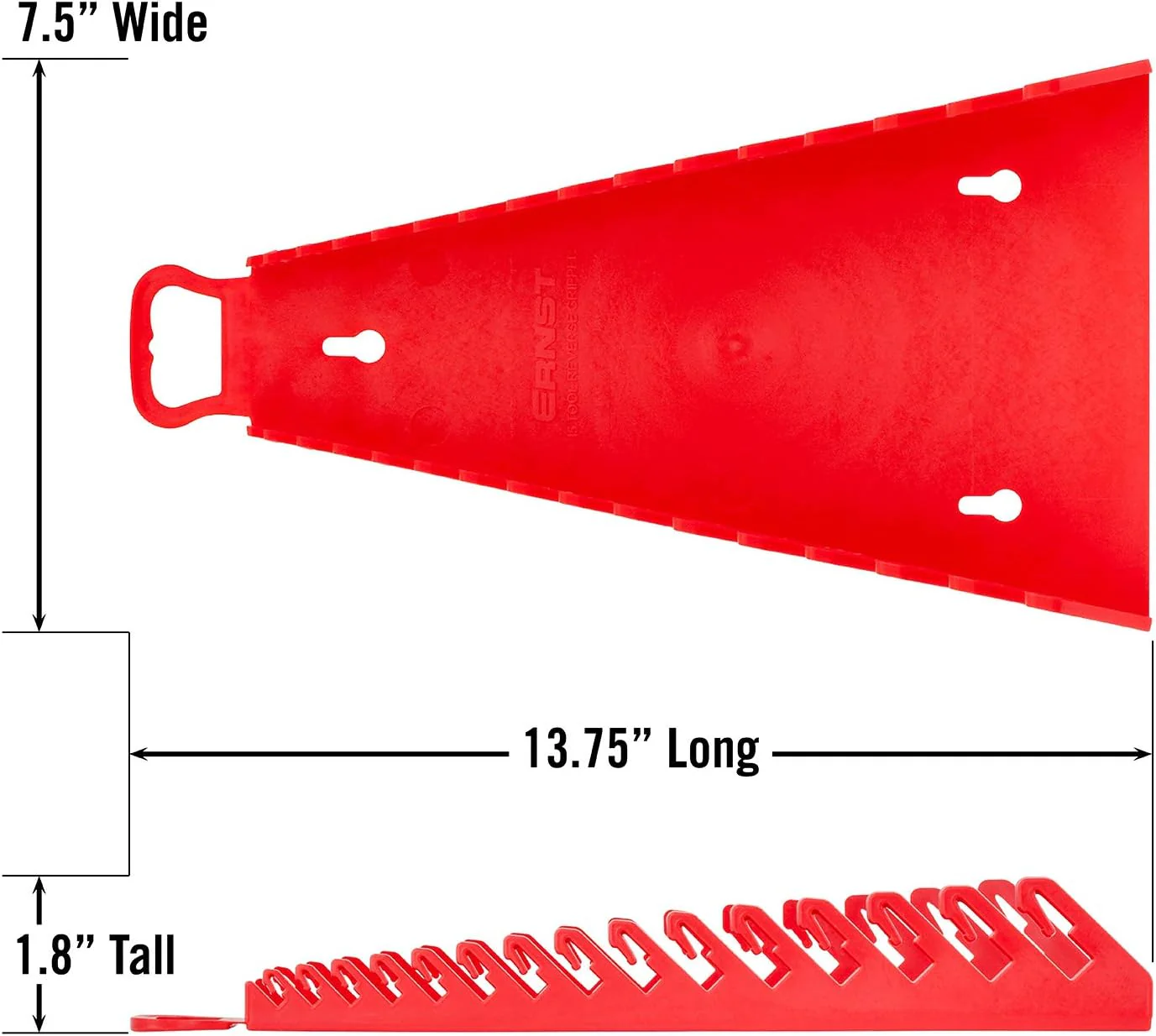Ernst Manufacturing 5188-Red Gripper Reverse Wrench Organizer, 15 Tool, Red - Image 4