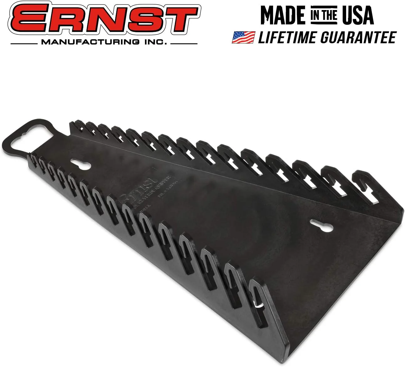 Ernst Manufacturing 5189 15-Wrench Reverse Gripper Portable Wrench Organization - Durable Flexible Grip, Fits 1/4" to 1 1/8" & 6-20 mm, Black - Image 3