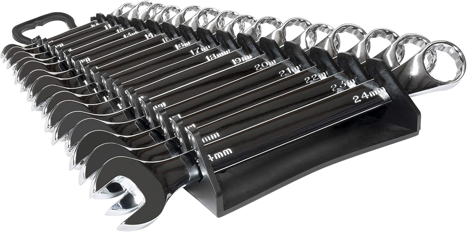 Ernst Manufacturing 5189 15-Wrench Reverse Gripper Portable Wrench Organization - Durable Flexible Grip, Fits 1/4" to 1 1/8" & 6-20 mm, Black - Image 5