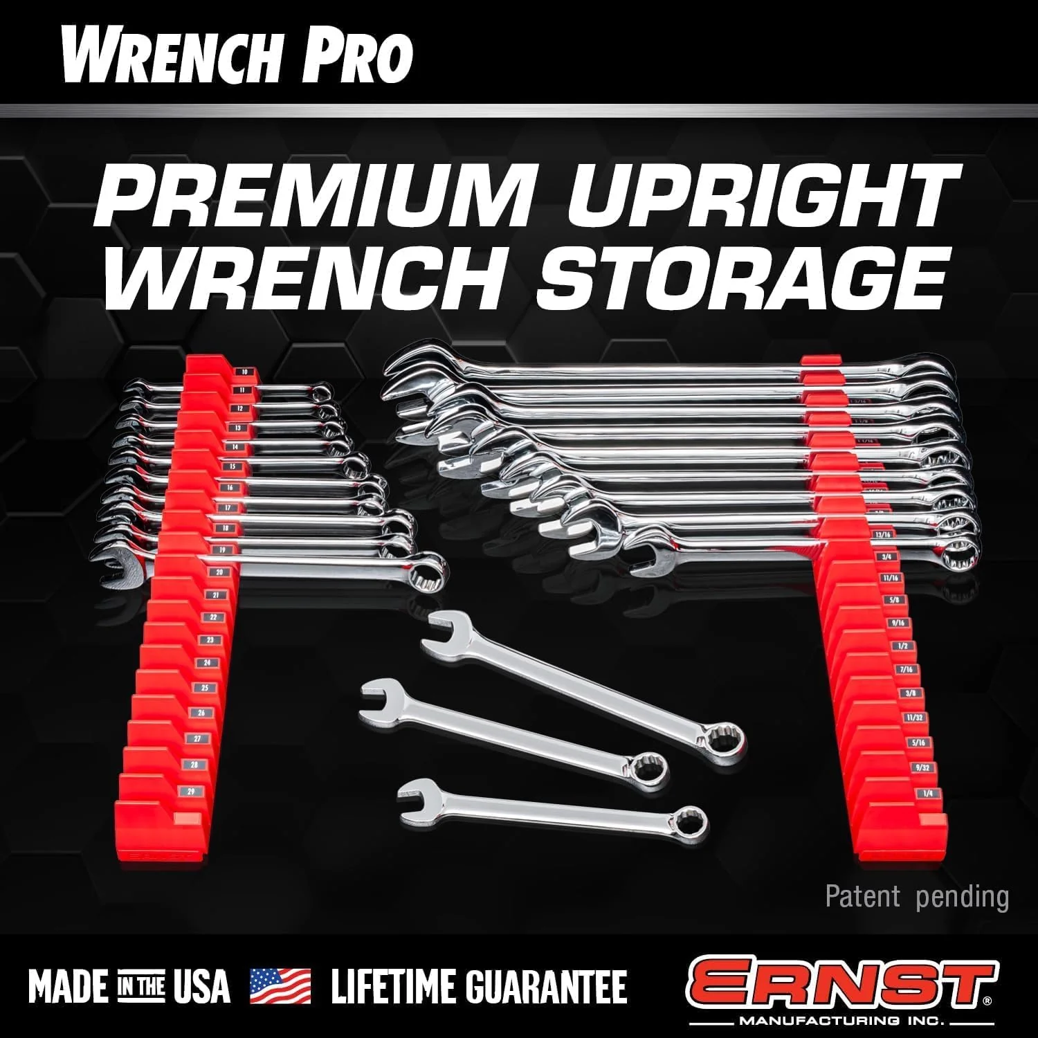 Ernst Manufacturing 5405M Magnetic Wrench Pro - Modular Wrench Organizer for 20 Wrenches with Anti-Slip Cleats- Blue - Image 5