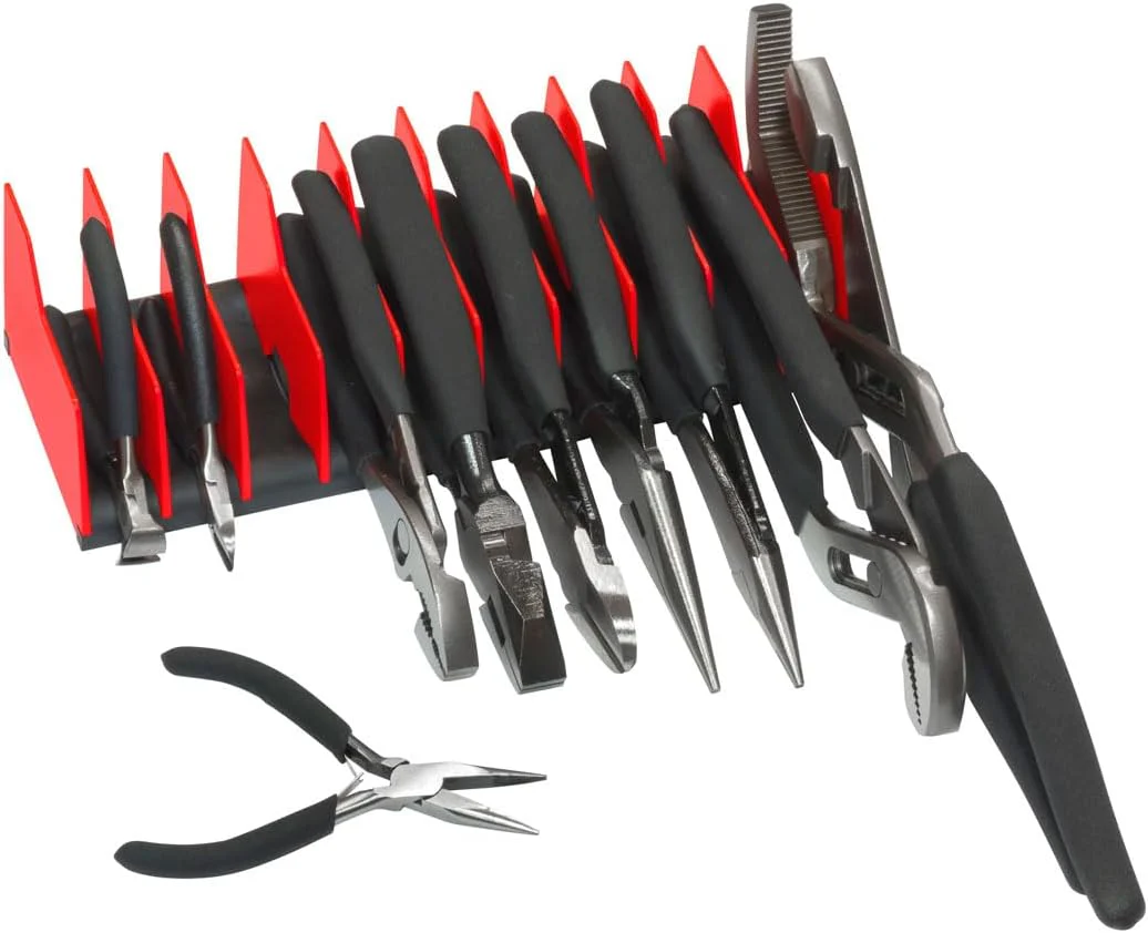 Ernst Manufacturing 5502 Plier Pro Premium No-Slip Plier Holder Rack in Vibrant Orange – Tool Organizer for Pliers - Made in USA - Image 3