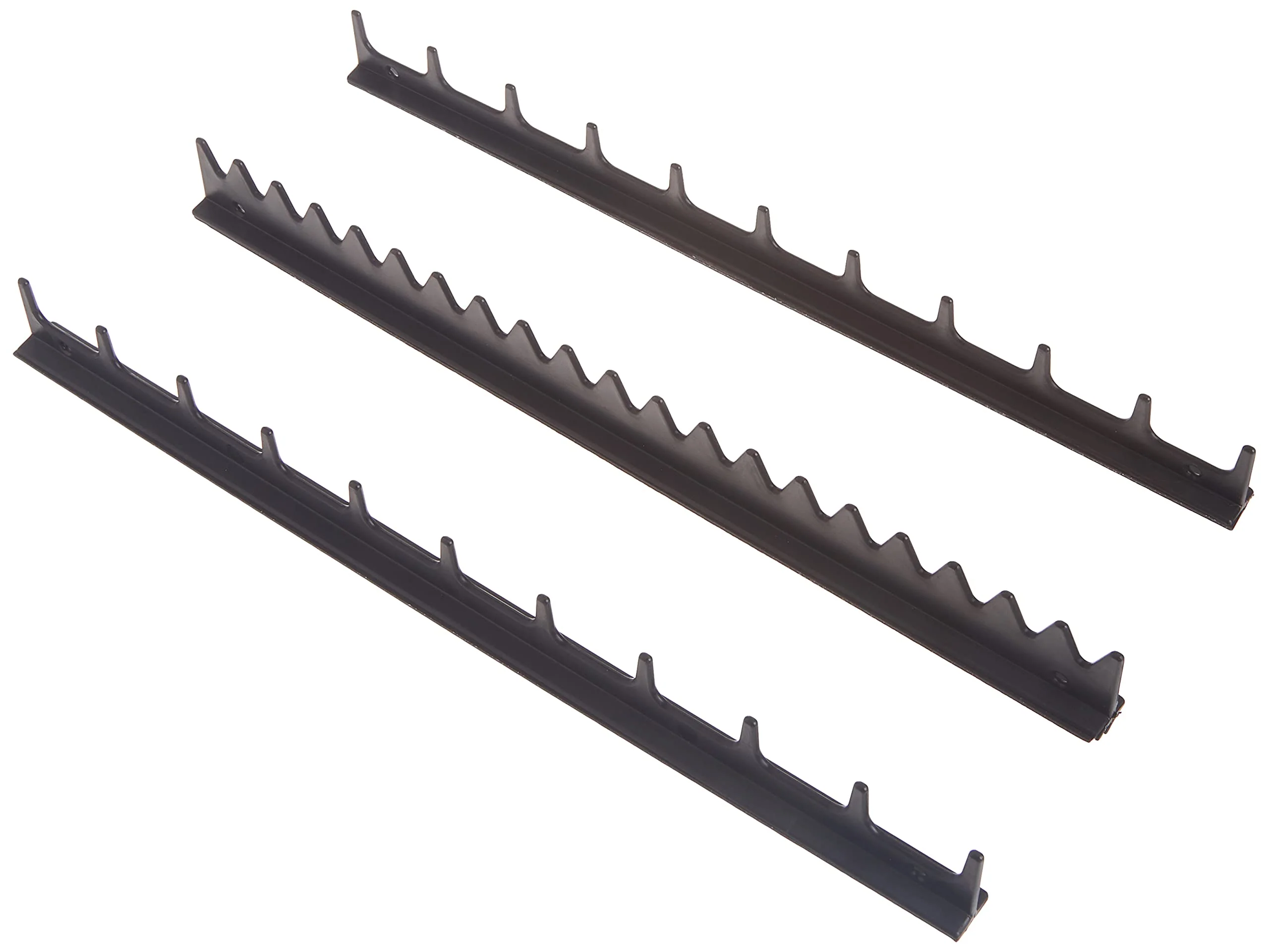 Ernst Manufacturing 6011M Screwdriver Rail Set with Magnetic Backing, 20 Tool, Black 40 Tool Magnetic Backing Black