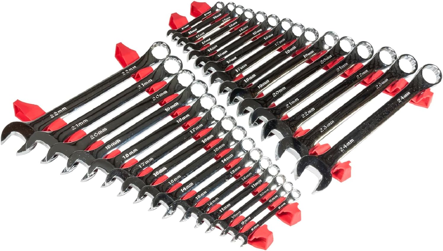 Ernst Manufacturing 6050 No-Slip Low-Profile Wrench Rail Set, 30 Tool, Red - Image 2