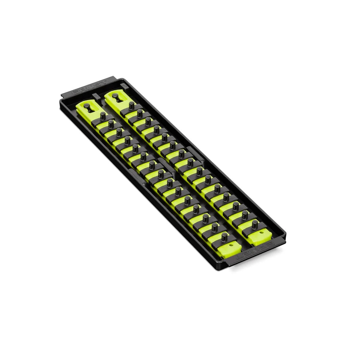 Ernst Manufacturing 8467HV 13-Inch Socket Boss, Premium 2-Rail 1/4-Inch-Drive Socket Organizer Rails, High Visibility - Made in the USA 13-INCH 1/4" Hi-viz