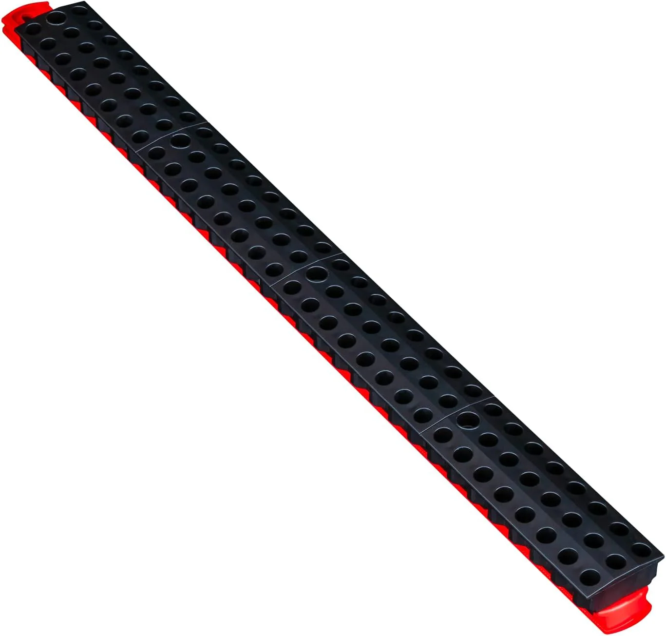 Ernst Manufacturing 96 Tool Magnetic Bit Bar, 1/4" Hex Bit Holder - Red/Black - Image 2