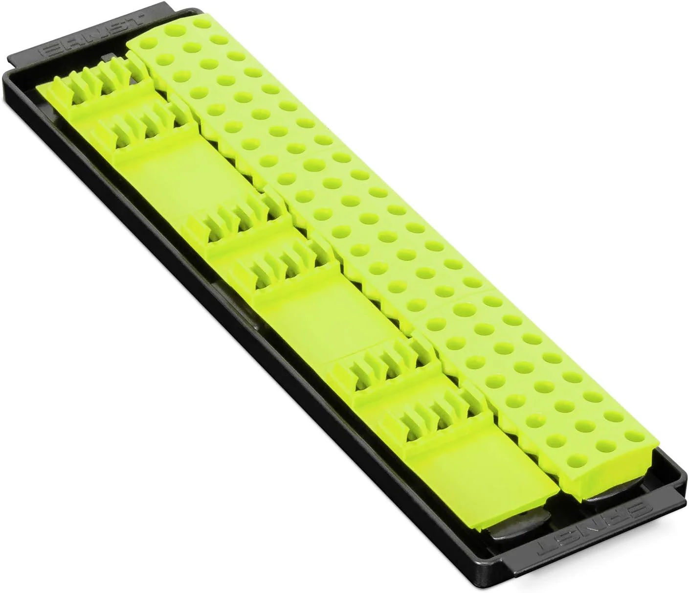 Ernst Manufacturing Bit Boss High-Density Bit Organizer for Vertical or Horizontal Storage, 90 Tool, High-Visibility with Push Button Release (Model 5720HV) Hi-Viz - Image 3