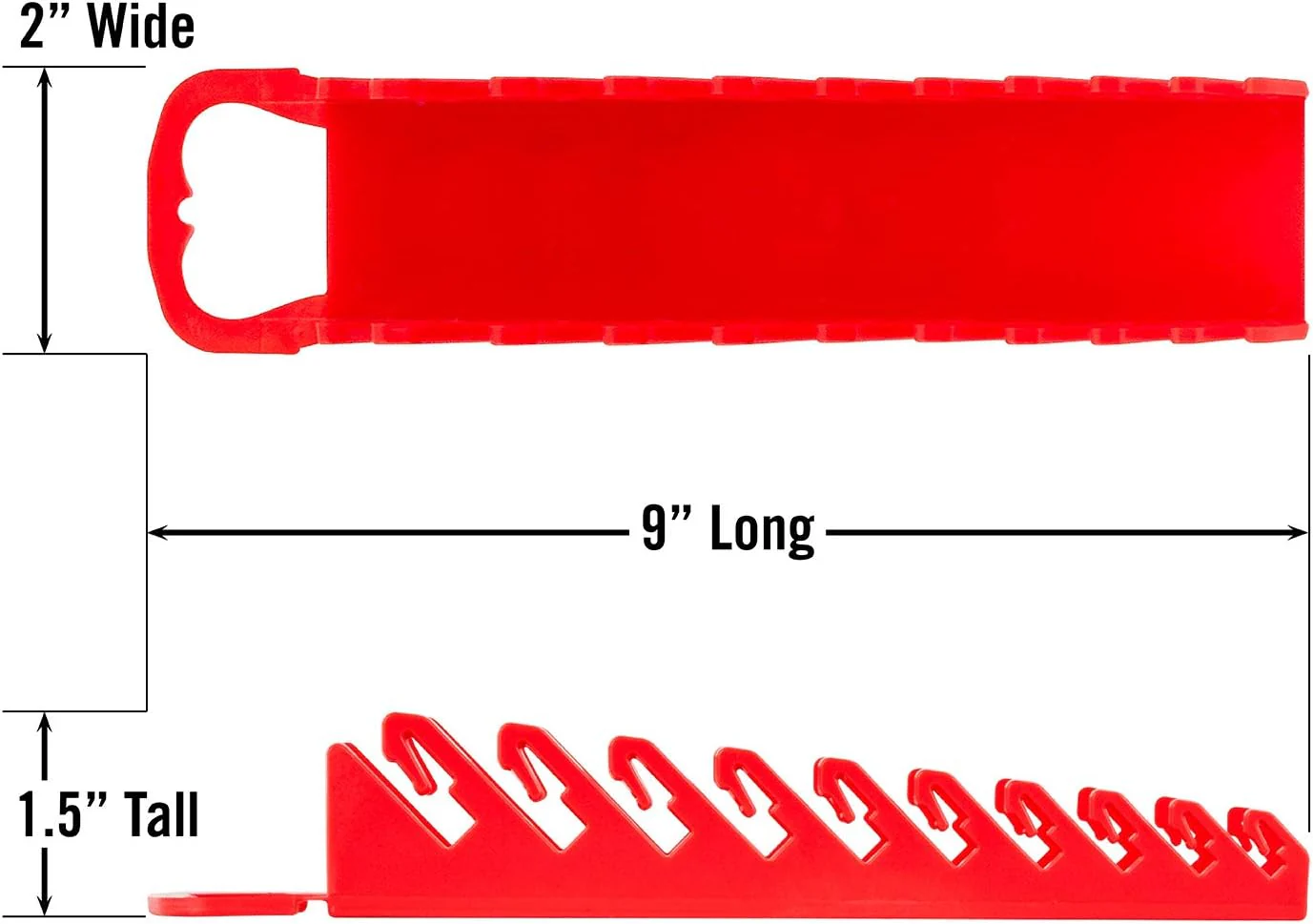 Ernst Manufacturing - E5074 5074-Red Gripper Stubby Wrench Organizer, 10 Tool, Red - Image 5