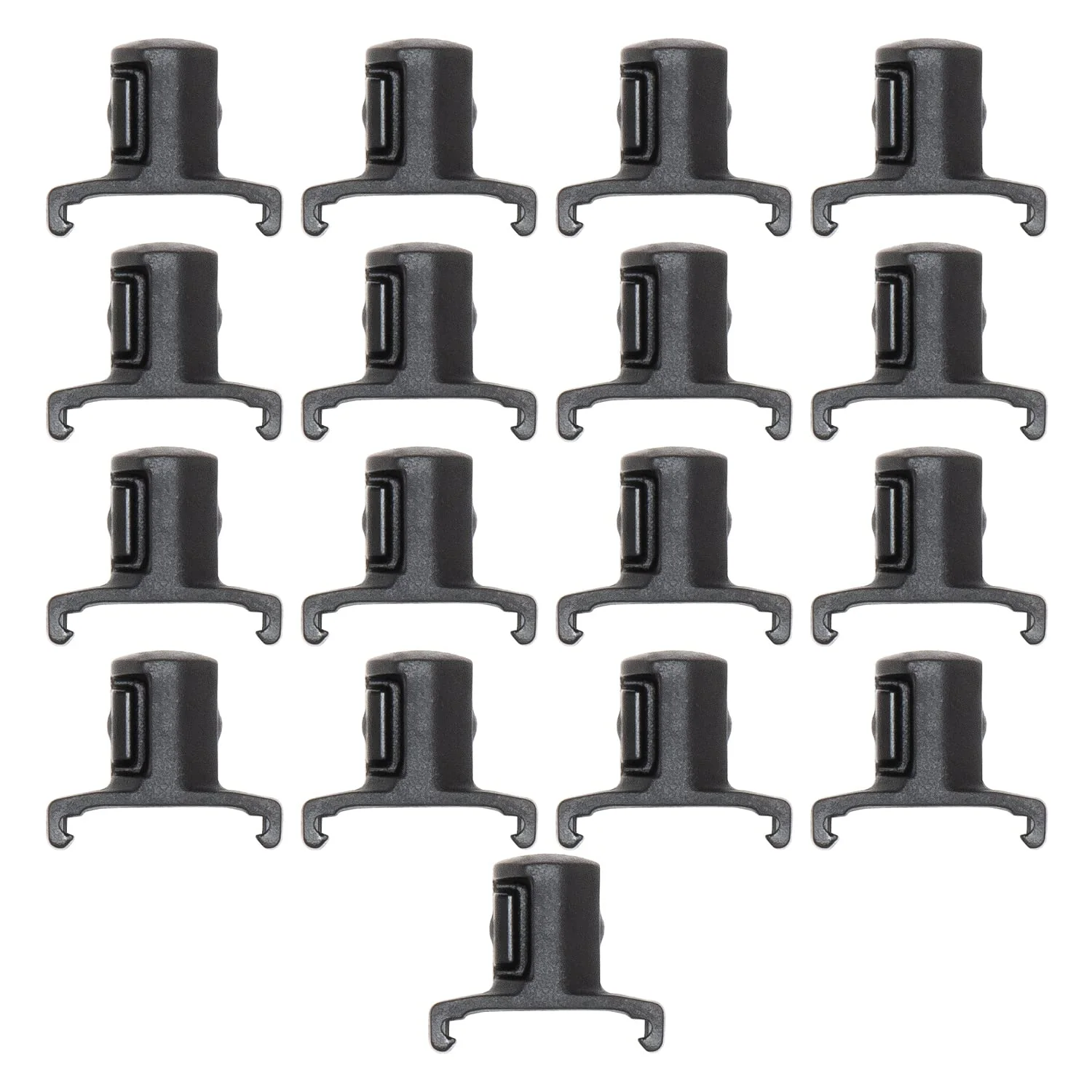 Ernst Manufacturing ERN8442 1/2 Inch Drive Dura-Pro Twist Lock Socket Clips – 15-Pack | Fits on Ernst Rail Socket Organizers | Holds Sockets Securely with Twist-Lock Mechanism | 96 Size Labels Include