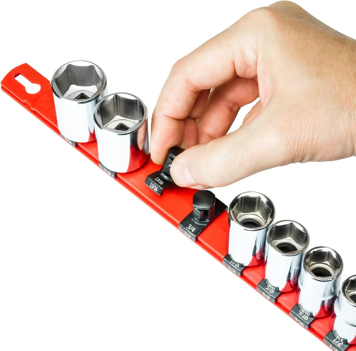 Ernst Manufacturing ERN8442 1/2 Inch Drive Dura-Pro Twist Lock Socket Clips – 15-Pack | Fits on Ernst Rail Socket Organizers | Holds Sockets Securely with Twist-Lock Mechanism | 96 Size Labels Include - Image 5