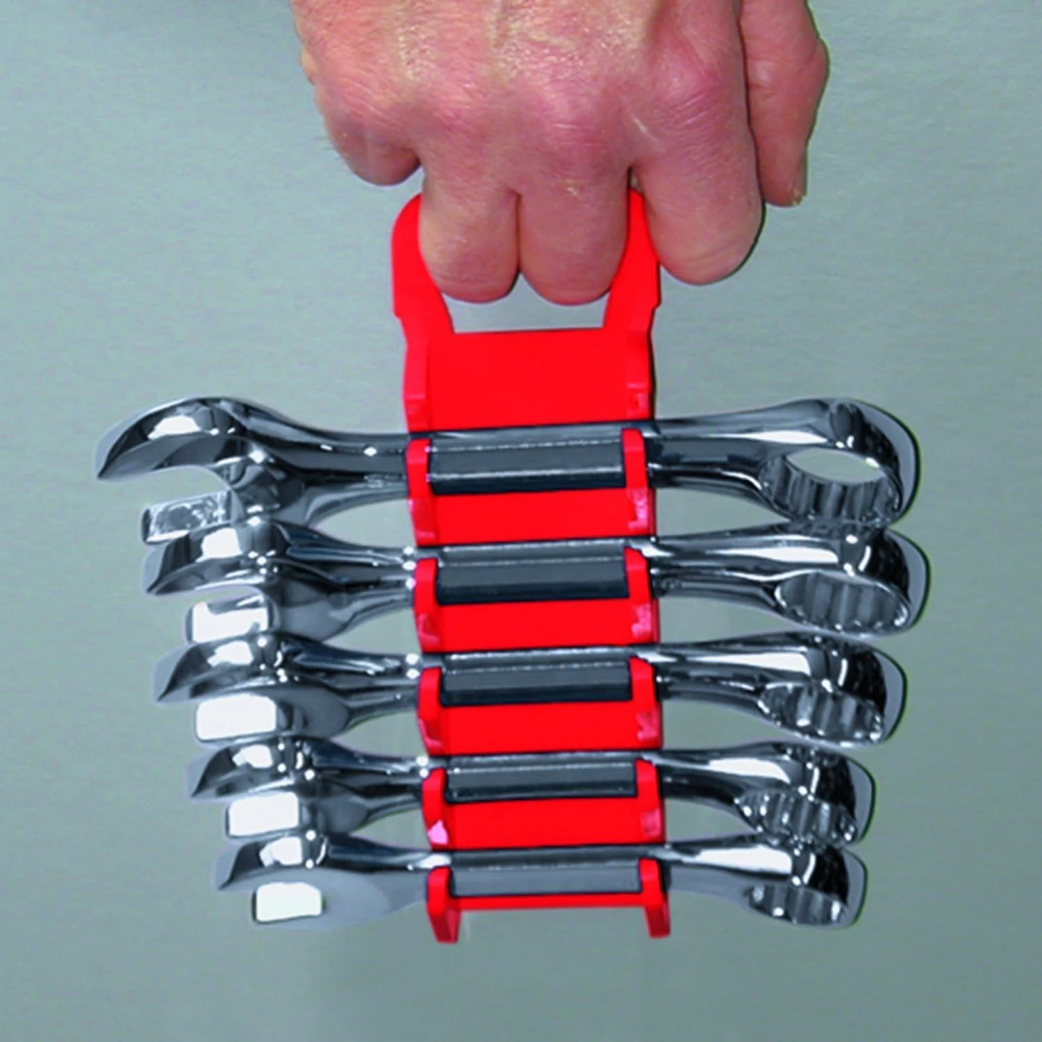 Ernst Manufacturing Gripper Stubby Wrench Organizer, 11 Tool, Black - Image 4