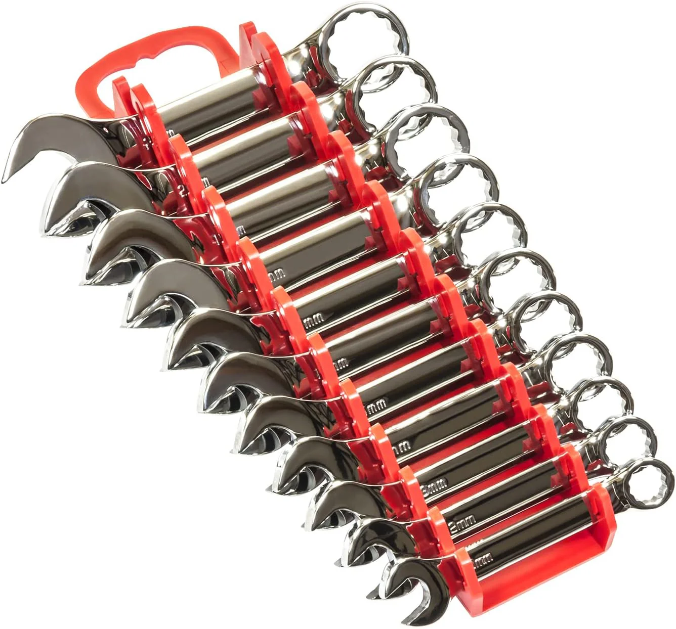 Ernst Manufacturing Gripper Stubby Wrench Organizer, 11 Tool, Black - Image 7