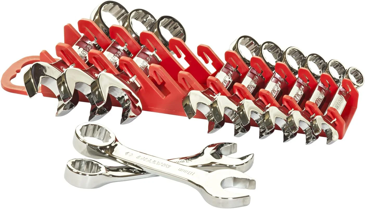 Ernst Manufacturing Gripper Stubby Wrench Organizer, 11 Tool, Black - Image 8