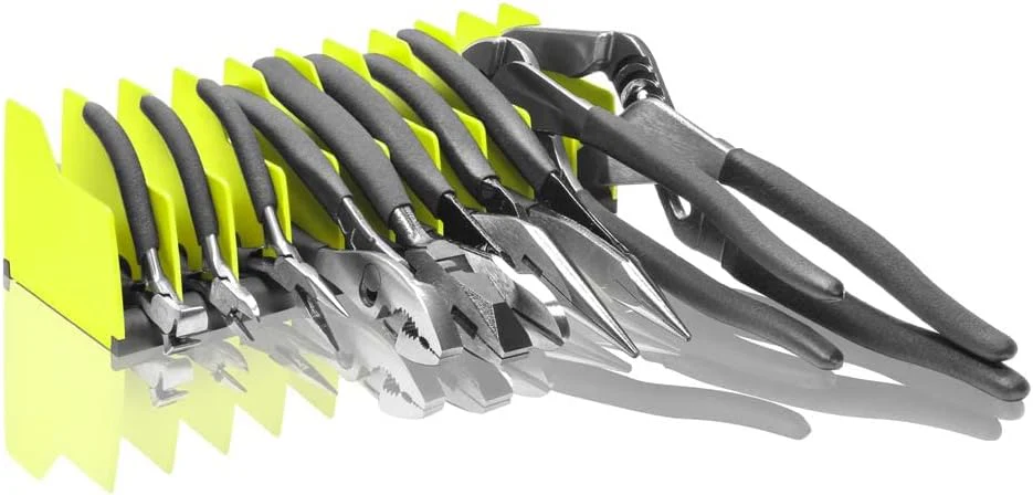 Ernst Manufacturing Plier Pro Premium No-Slip Plier Organizer: Toolbox Organization Solution for Pliers, Cutters, Slip Joint Pliers (Hi-Viz) - Made in USA - Image 3