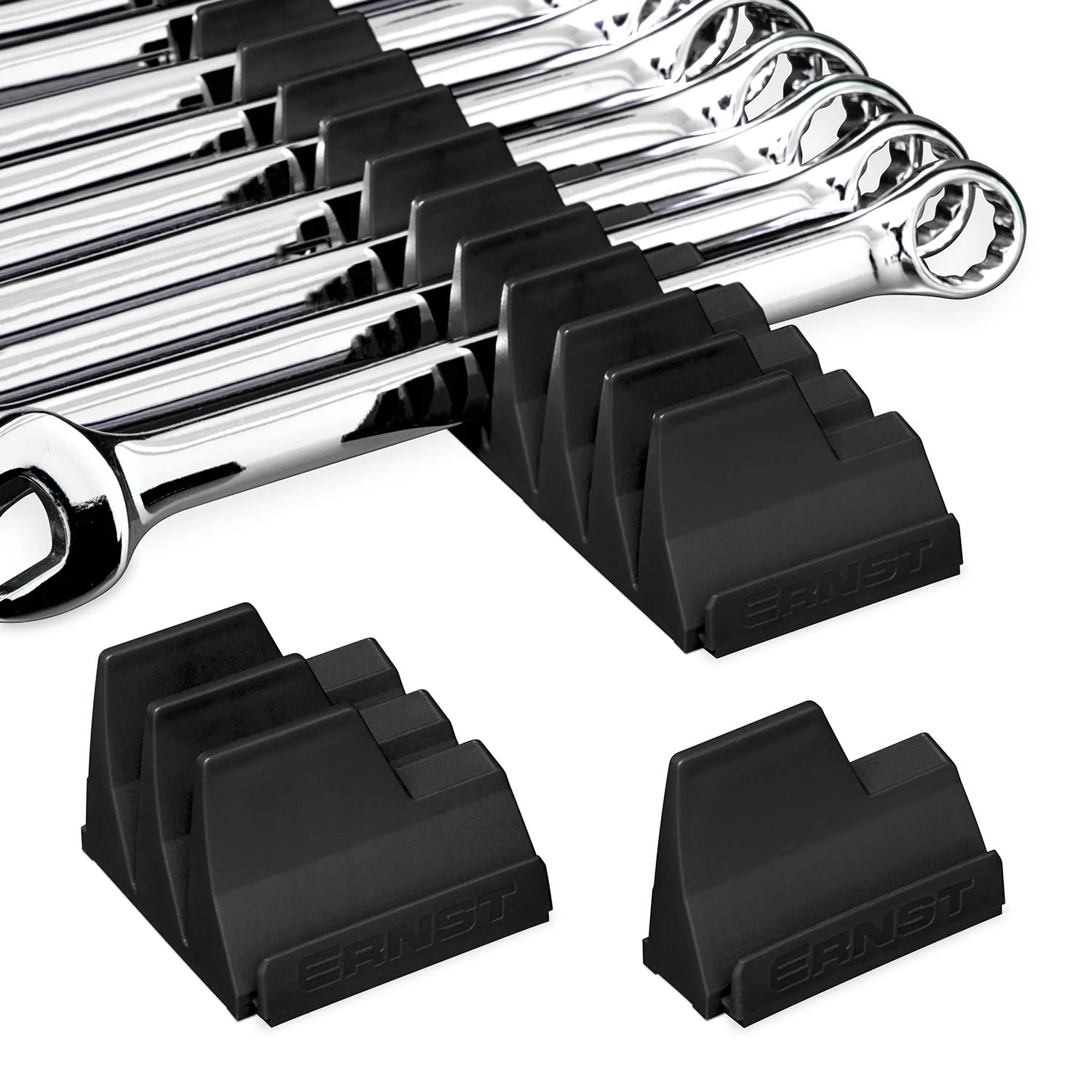 Ernst Manufacturing Wrench Pro - Modular Wrench Organizer for 20 Wrenches with Anti-Slip Cleats - Made in the USA