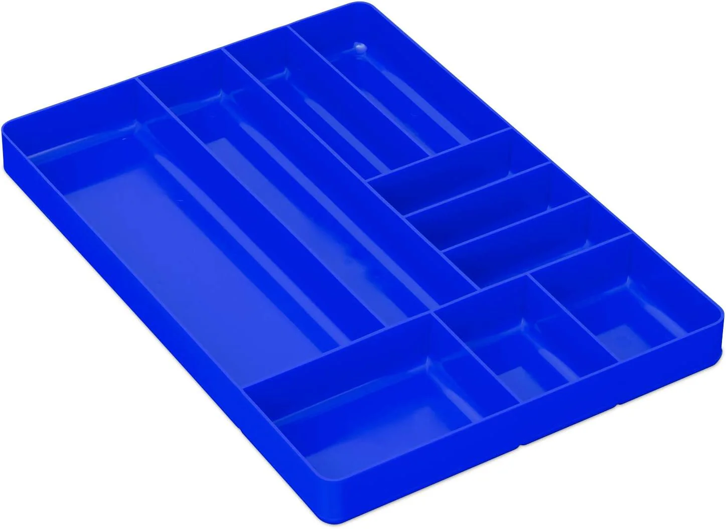 Ernst MFG 10 Compartment Drawer Organizer: Heavy Duty Stackable Tray for Automotive Garage Tool Organization - Low-Profile Toolbox Storage - Nuts and Bolts, Tools, Parts, Easy to Clean - Blue - Image 2