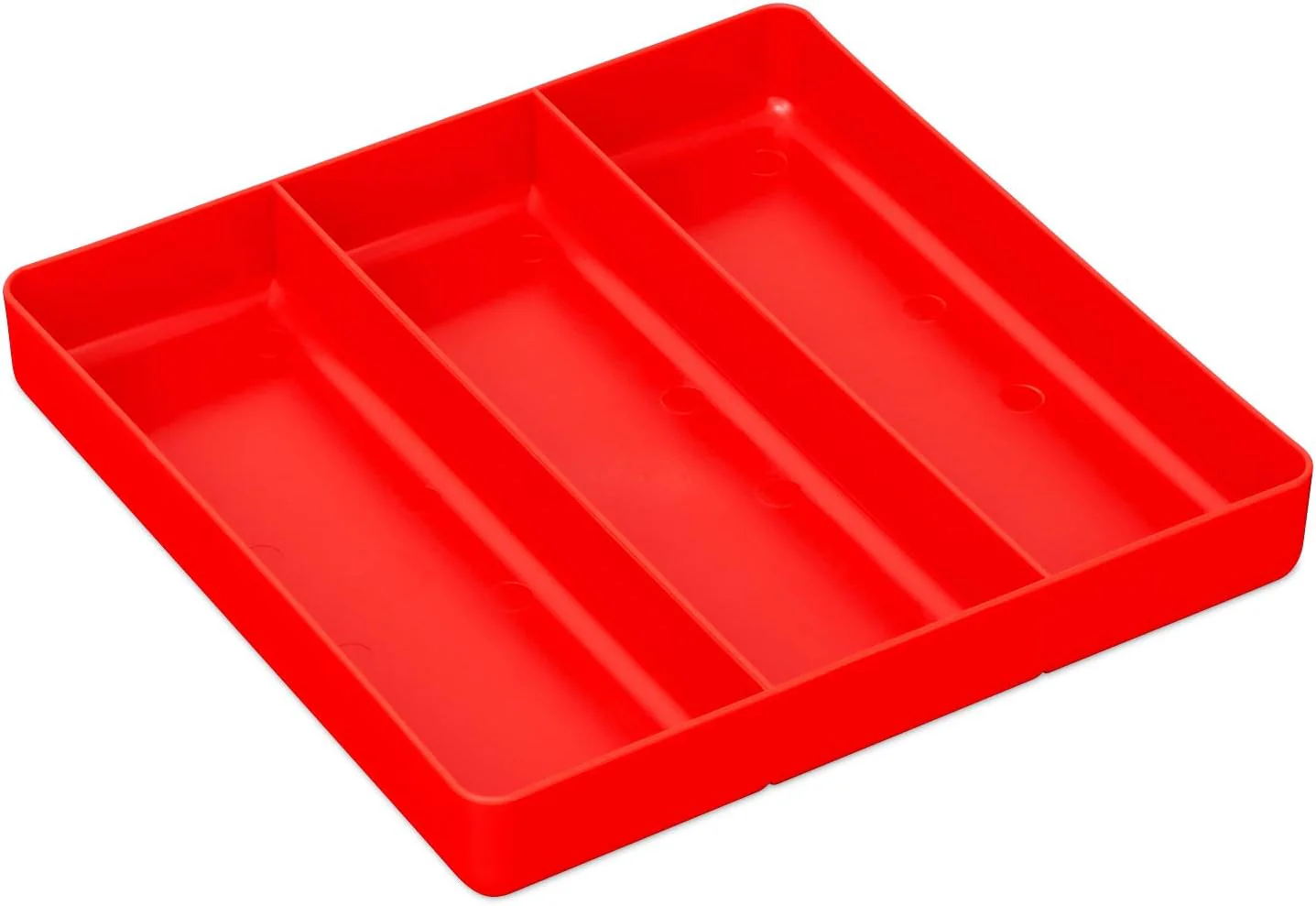 ERNST MFG Tool Garage Organizer Tray, Red, 3-Compartments - Made in the USA - Image 2