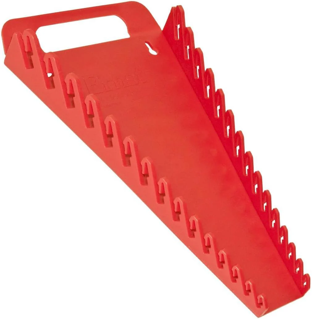 ERNST Wrench Gripper - Wrench Organizer, Wrench Holder for 15 Tools, Red - Image 3