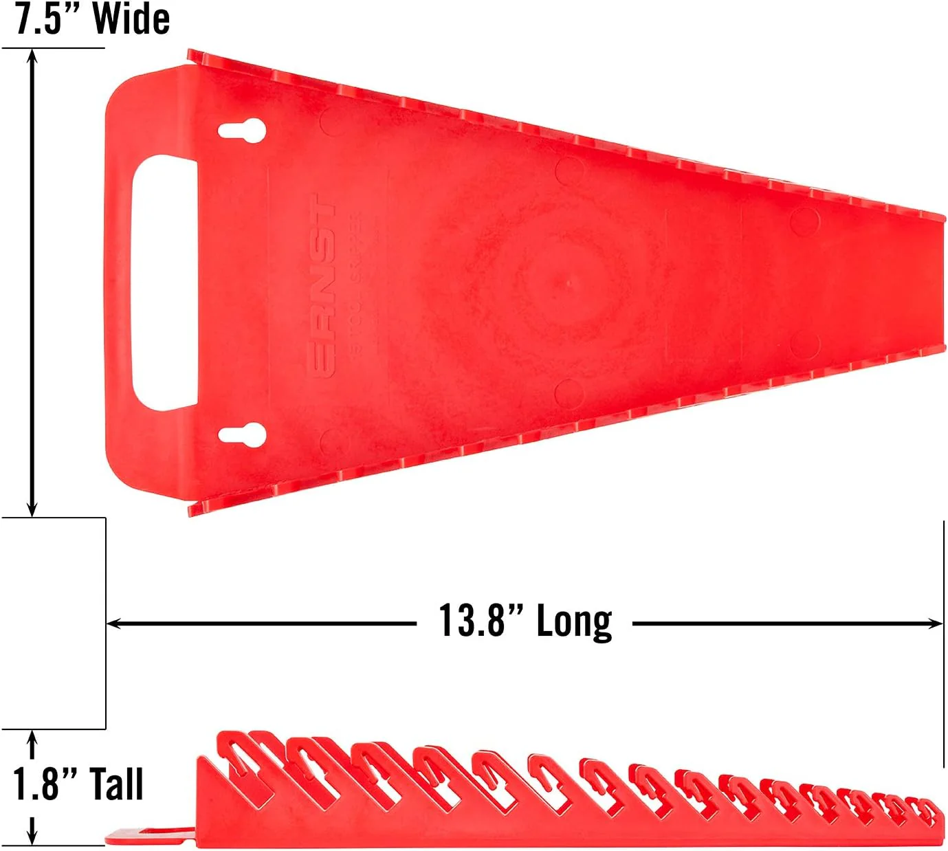 ERNST Wrench Gripper - Wrench Organizer, Wrench Holder for 15 Tools, Red - Image 4