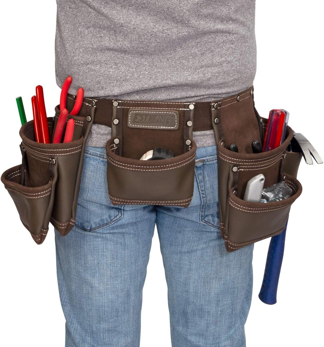 Estwing 94744 7 Pocket Leather Tool Apron - Image 6
