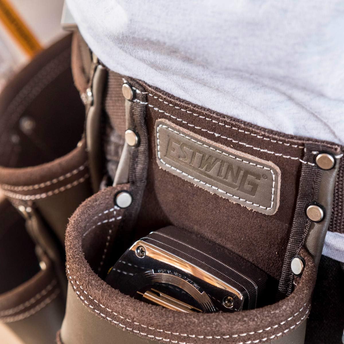 Estwing 94744 7 Pocket Leather Tool Apron - Image 8