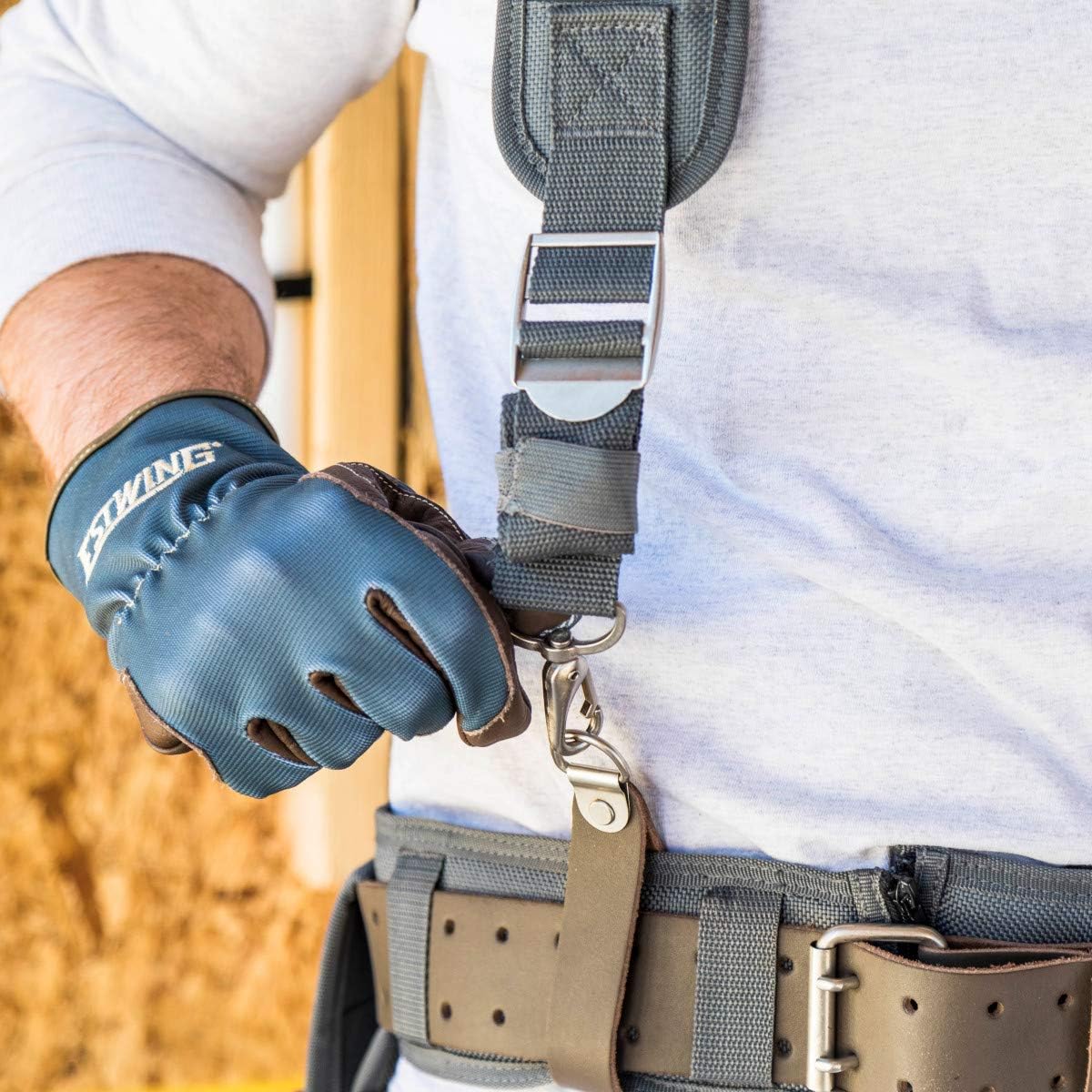 Estwing 94758 Cooling Mesh Padded Tool Belt Suspenders, Durable, Steel Hardware, Chest Strap, Adjustable - Image 6