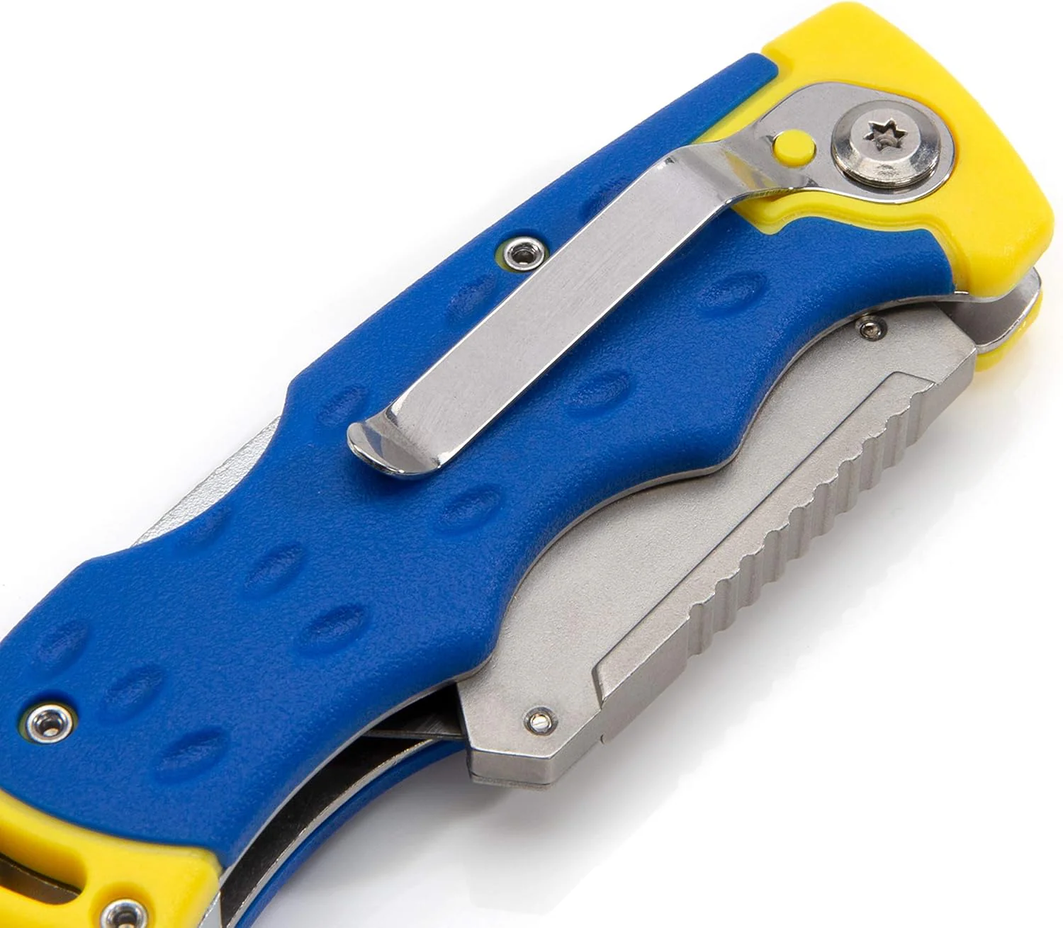 Estwing 42441 Folding Lock Back Utility Knife/Box Cutter Tool with Disposable Razor Blade, Ergonomic Handle, Belt/Pocket Clip - Image 6