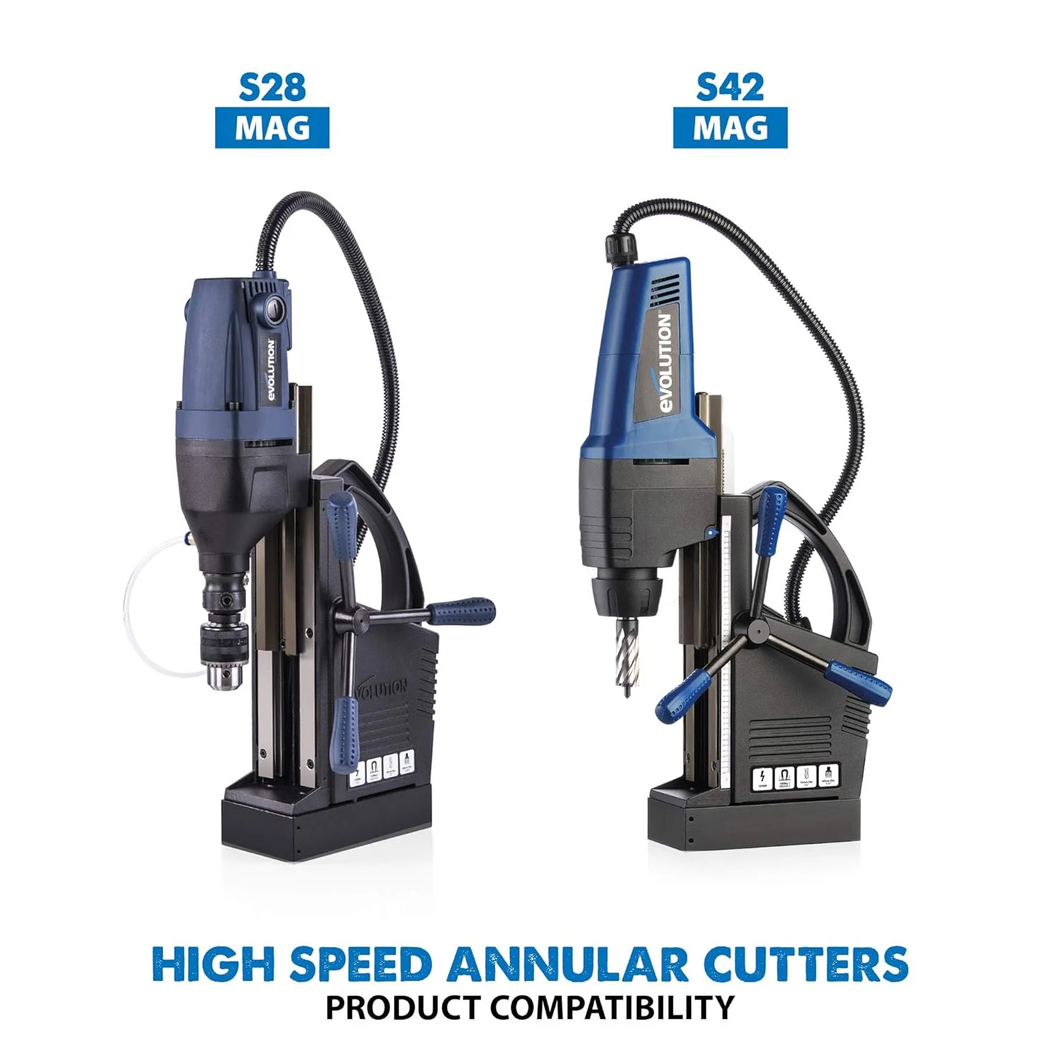 Evolution Power Tools Annular Cutter Kit for Magnetic/Mag Drills, 1 Inch Depth Drill Bit, Mixed Width 7/16 to 1-1/8 Inch, Carry Case Included, Set of 12 - Image 9