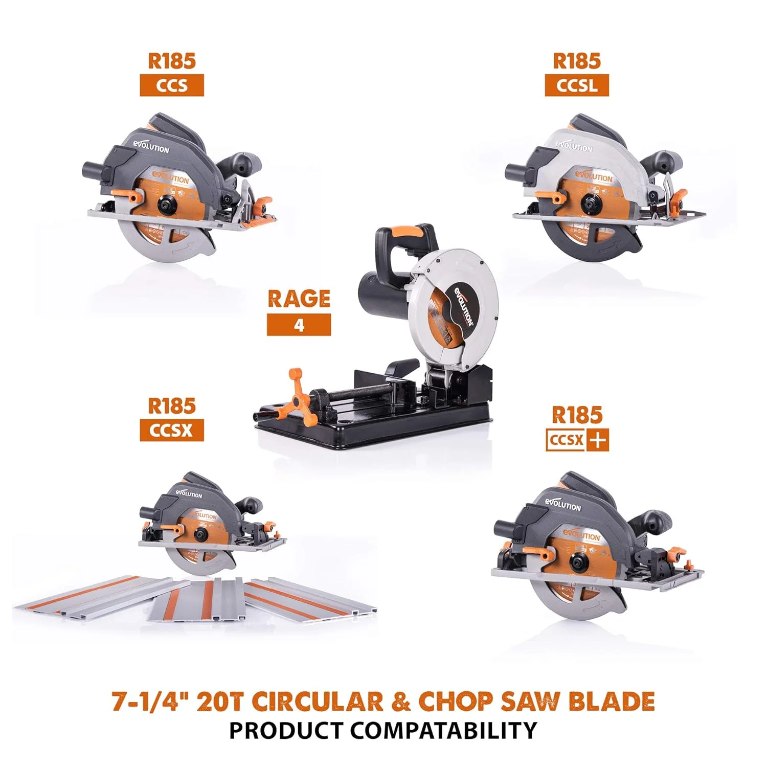 Evolution Power Tools RAGEBLADE 7-1/4-Inch Multipurpose Cutting Blade for Steel, Aluminum, Wood and Plastics - Image 7