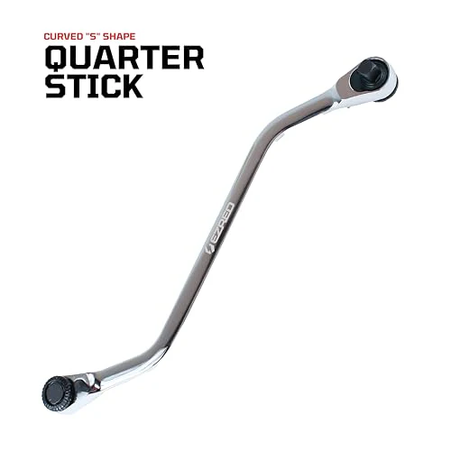 EZRED 4SS8 S-shaped Quarter Stick, 1/4″ square socket and magnetic bit drives, Low profile and Great for exhaust work, body work, and dashboards - Image 2