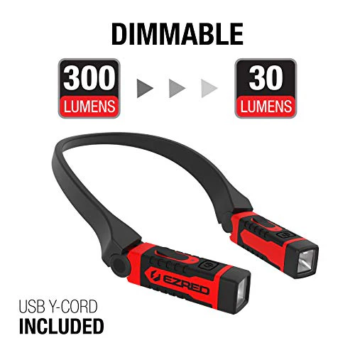 EZRED ANYWEAR Rechargeable Neck Light for Hands-Free Lighting - NK15, Perfect Light for Mechanics, Camping, Hunting, DIY Projects, Reading - Image 6