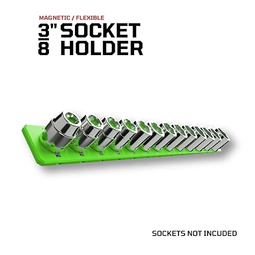 EZRED FSR38-G 3/8" Flexible Magnetic Socket Holder Rail, Green - Image 2
