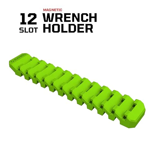 EZRED FWR12-G Magnetic Flexible 12 Slot Wrench Rack Holder Non-Marring Slim Design Storage Organization - Image 3