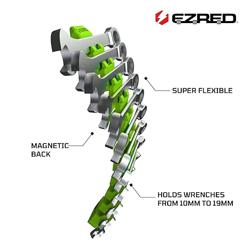EZRED FWR12-G Magnetic Flexible 12 Slot Wrench Rack Holder Non-Marring Slim Design Storage Organization - Image 4