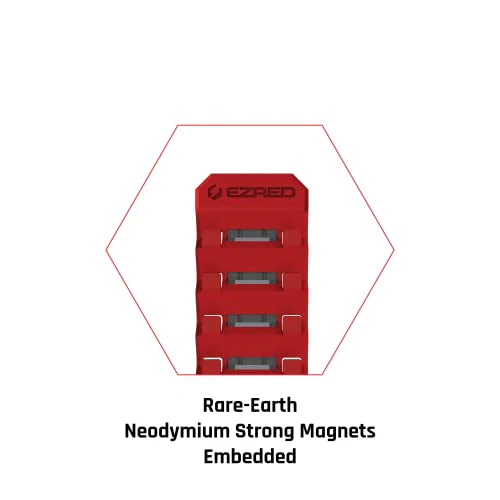 EZRED Magnetic Flexible 4 Slot Wrench Holder 8 Magnets Flexible TPEE Design - Image 4