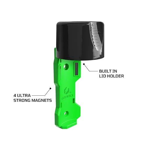 EZRED Magnetic Spray Can Holder 3-Pack Flexible Non-Marring Polymer Lid Holder Green - Image 3