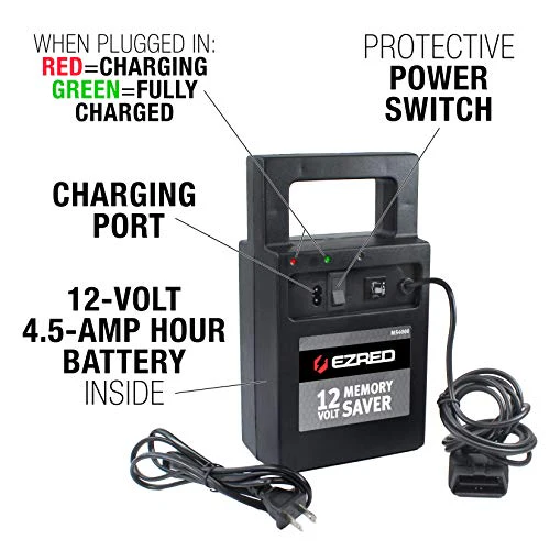 EZRED MS4000 Automotive Memory Saver With Built In Charger , Black - Image 5